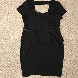 Black Cap Sleeve Dress
